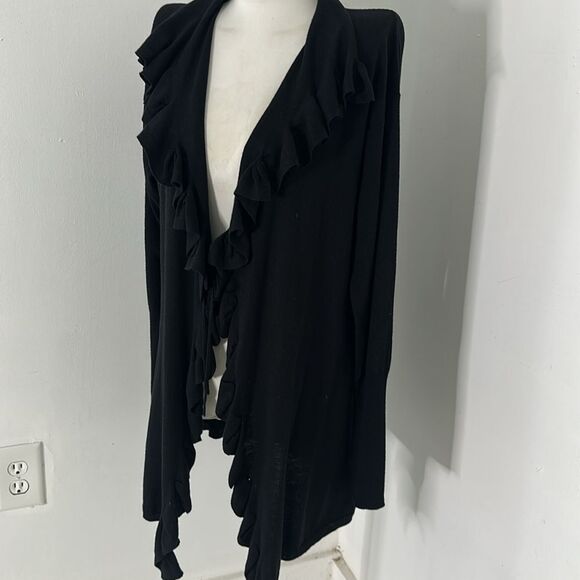 ESCADA Sport Ruffle Longline Cardigan Sweater - Picture 4 of 5